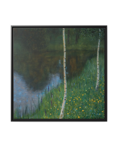 Lakeshore With Birches by Gustav Klimt