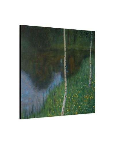 Lakeshore With Birches by Gustav Klimt