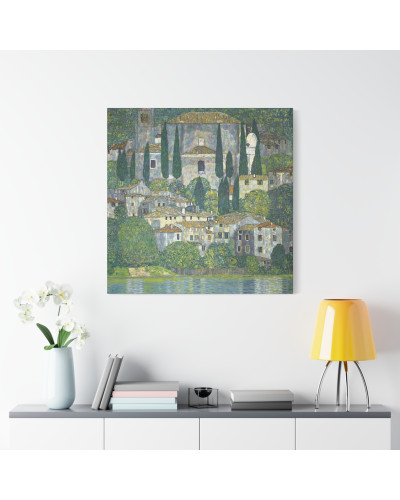 Church In Cassone – Landscape With Cypresses by Gustav Klimt