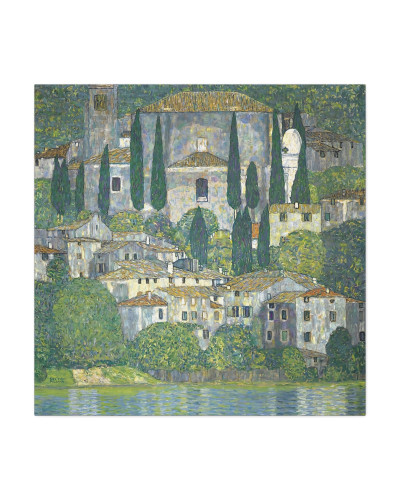 Church In Cassone – Landscape With Cypresses by Gustav Klimt