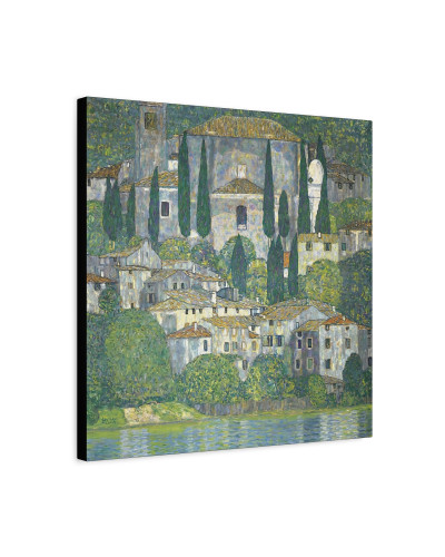 Church In Cassone – Landscape With Cypresses by Gustav Klimt