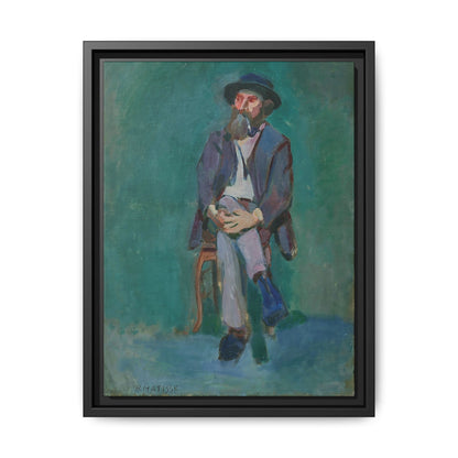 Homme assis (1900) by Henri Matisse / Toile encadrée sur caisse américaine