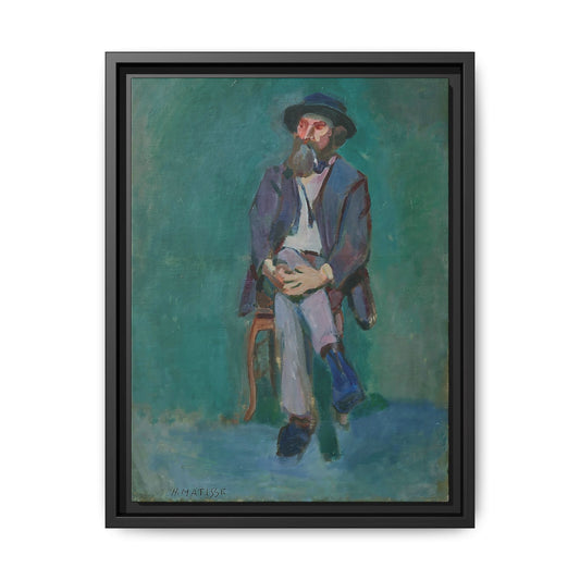 Homme assis (1900) by Henri Matisse / Toile encadrée sur caisse américaine