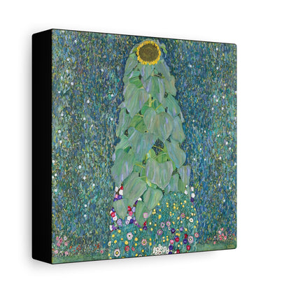 Sunflowers (1883) by Gustav Klimt / Reproduction Fine Art sur Toile / Flanc Large Epaisseur 3.2 cm - 1.25 inch