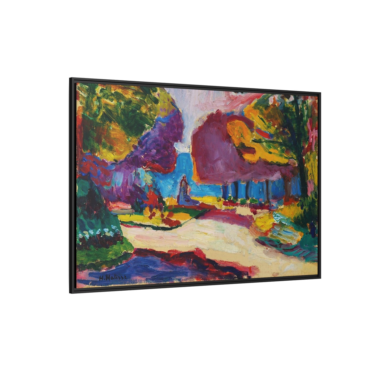 Jardin du Luxembourg, Paris (1902) by Henri Matisse  / Toile encadrée sur caisse américaine