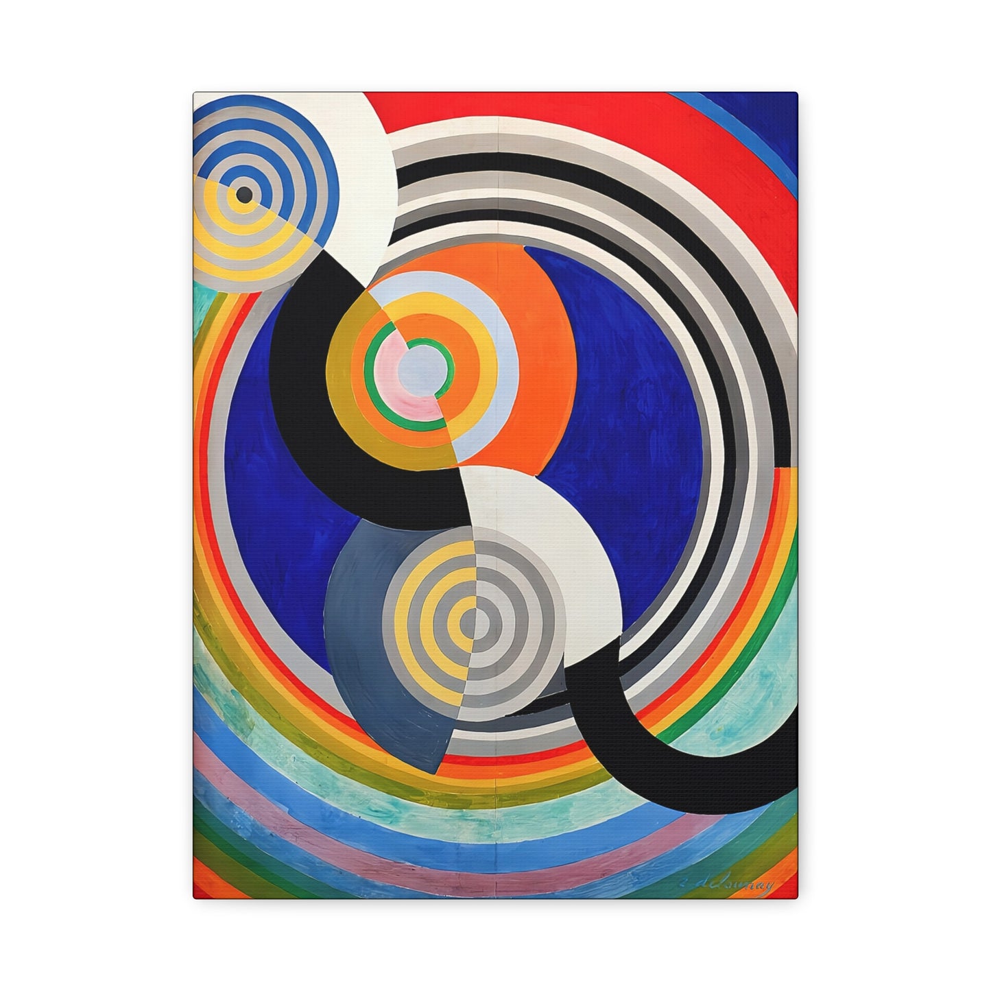 Rythme numéro 2 (1938)  by Robert Delaunay / Reproduction Fine Art sur Toile / Epaisseur 3,2cm - 1'25 po