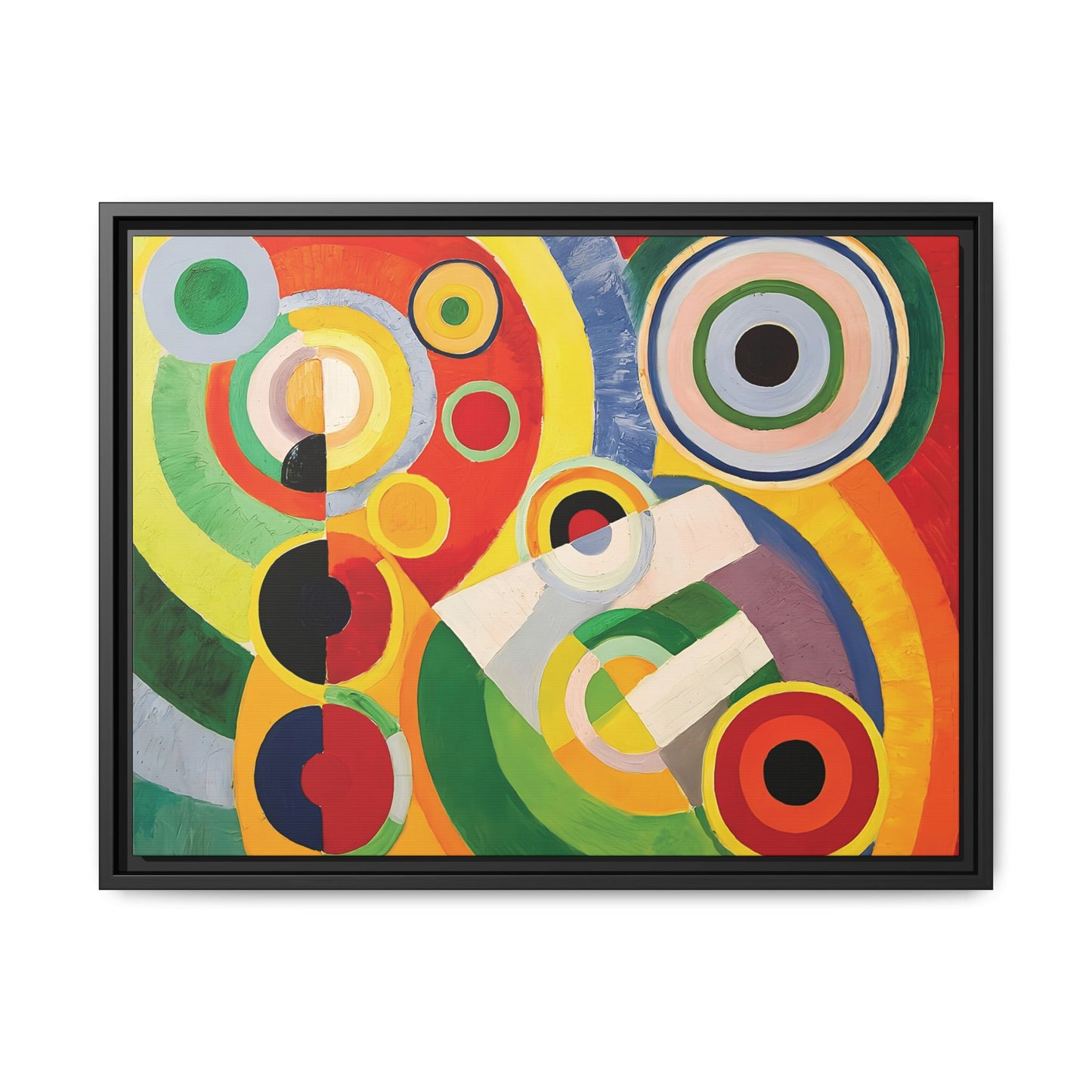 Rythme, Joie de vivre (1930) by Robert Delaunay  / Toile encadrée sur caisse américaine