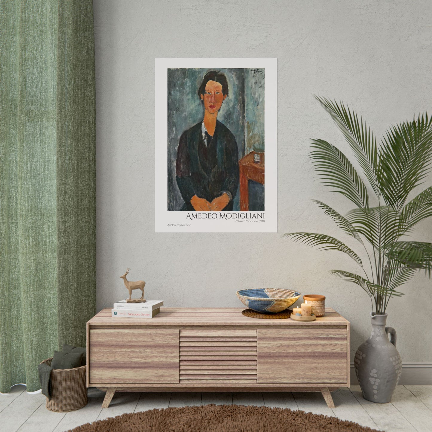 Chaim Soutine (1917) by Amedeo Modigliani / Affiche imprimée - Série ART's Collection