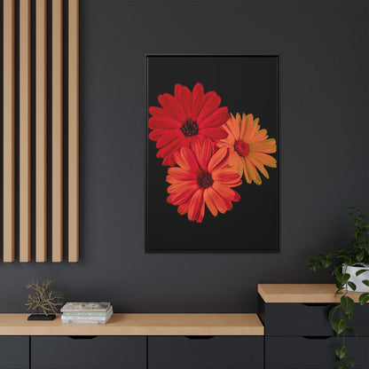 Collection Signature "FLORAL Numéro 1" sur Toile encadrée avec caisse américaine