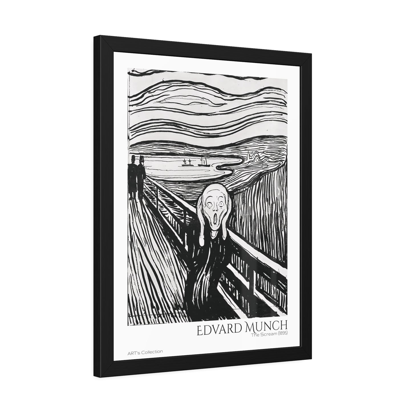 The Scream (1895) by Edvard Munch / Affiche Encadrée série ART's Collection