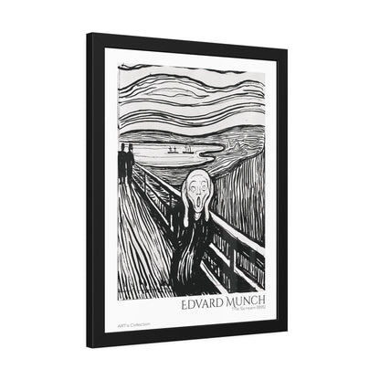 The Scream (1895) by Edvard Munch / Affiche Encadrée série ART's Collection