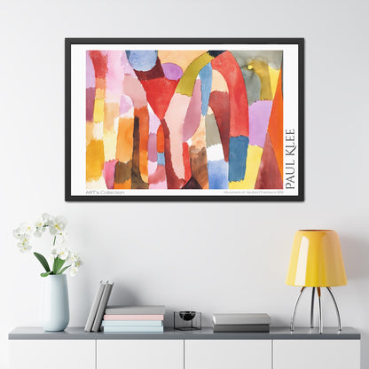 Movement of Vaulted Chambers (1915) by Paul Klee / Affiche Encadrée série ART's Collection