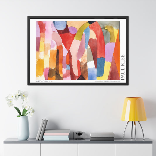 Movement of Vaulted Chambers (1915) by Paul Klee / Affiche Encadrée série ART's Collection