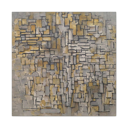 Tableau No. 2,Composition No. VII (1913) by Piet Mondrian / Reproduction Fine Art sur Toile / Large Epaisseur 3.2 cm - 1.25 inch