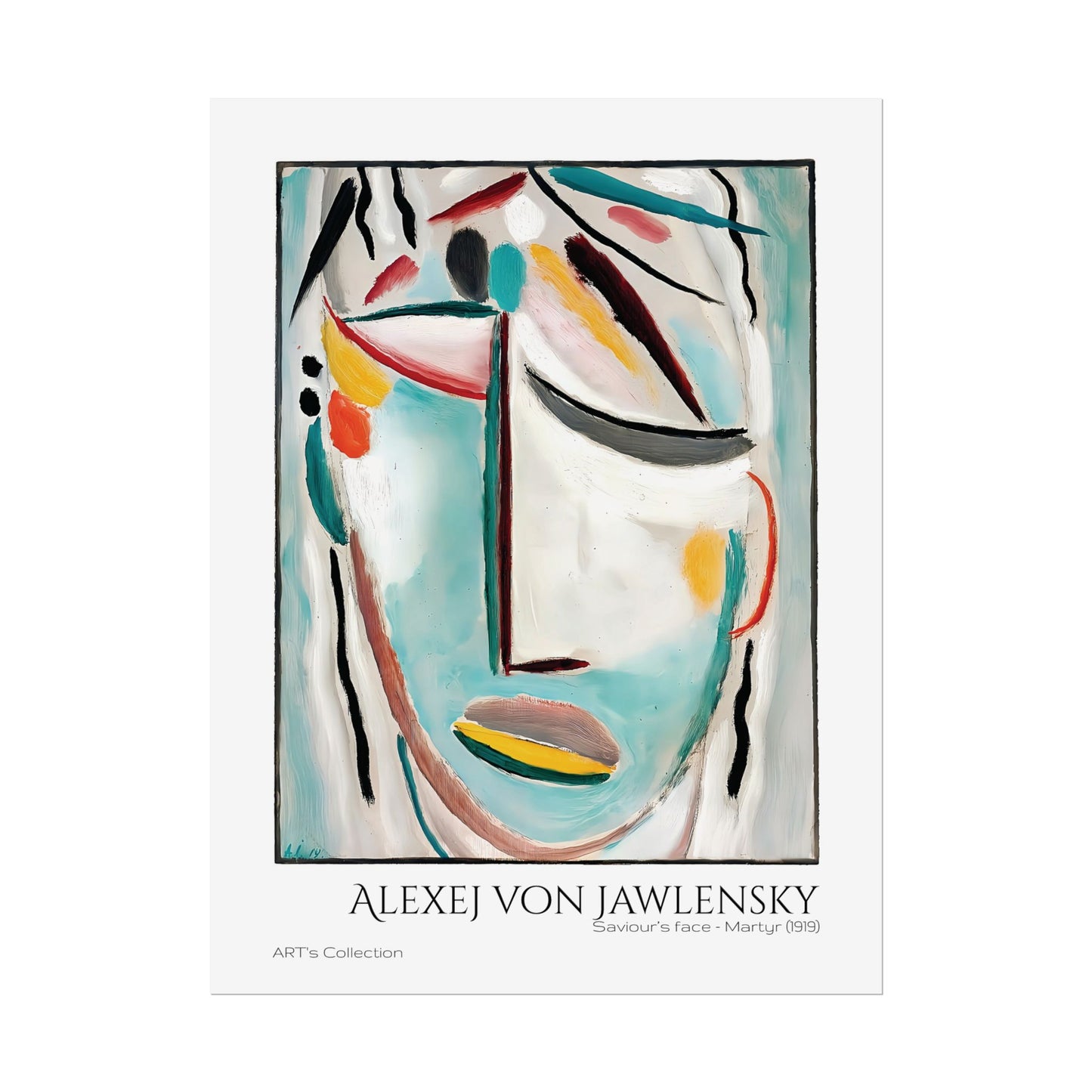 Saviour's face - Martyr (1919) by Alexej von Jawlensky  / Affiche imprimée - Série ART's Collection