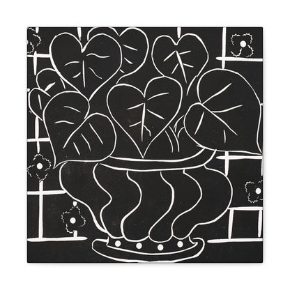 Corbeille de bégonias I (1938) by  Henri Matisse / Reproduction Fine Art sur Toile / Large Epaisseur 3.2 cm - 1.25 inch
