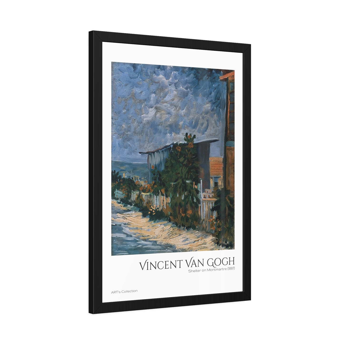 Shelter on Montmartre (1887)  by Vincent Van Gogh / Affiche Encadrée série ART's Collection