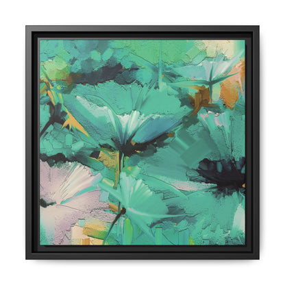 Tableau Floral Mers du Sud "Série Sign Collections" / Toile encadrée sur caisse américaine