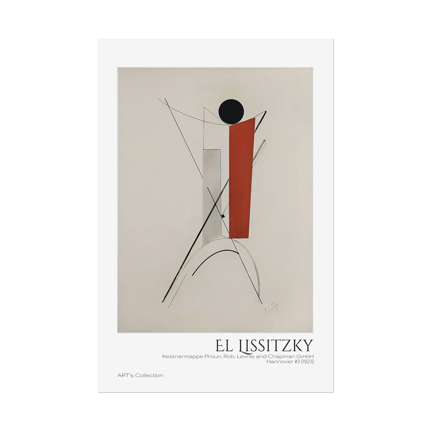 Kestnermappe Proun, Rob. Levnis and Chapman GmbH Hannover #3 (1923) by El Lissitzky / Affiche imprimée - Série ART's Collection