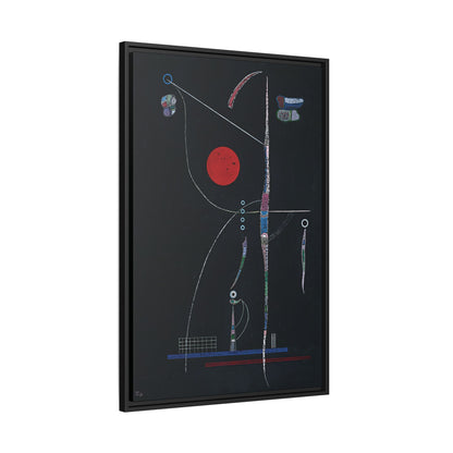 L' accent Rouge (1938) by Wassily Kandinsky / Toile encadrée sur caisse américaine