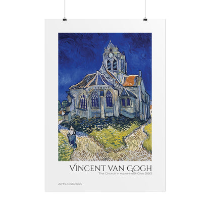 The Church in Auvers-sur-Oise, View from the Chevet (1890) by Vincent van Gogh / Affiche imprimée - Série ART's Collection