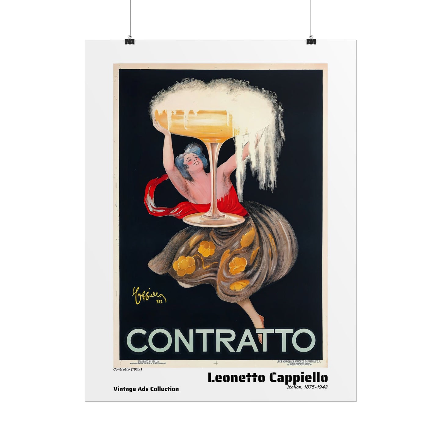 Contratto (1922) by Leonetto Cappiello / Affiche imprimée - Série Vintage Ads Collection