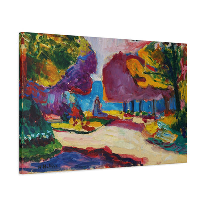 Jardin du Luxembourg, Paris (1902) by Henri Matisse / Reproduction Fine Art sur Toile / Flanc Large Epaisseur 3.2 cm - 1.25 inch