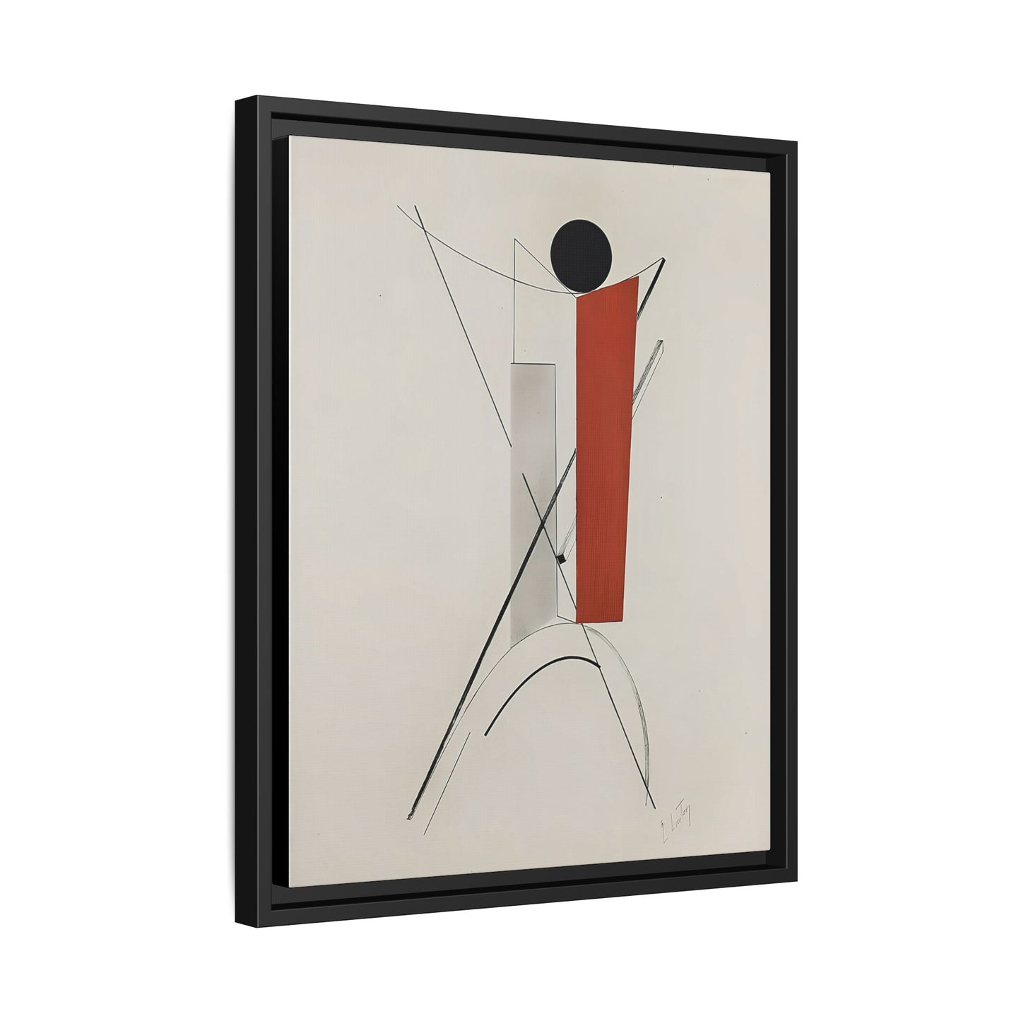 Kestnermappe Proun, Rob. Levnis and Chapman GmbH Hannover #3 (1923) by El Lissitzky / Toile encadrée sur caisse américaine