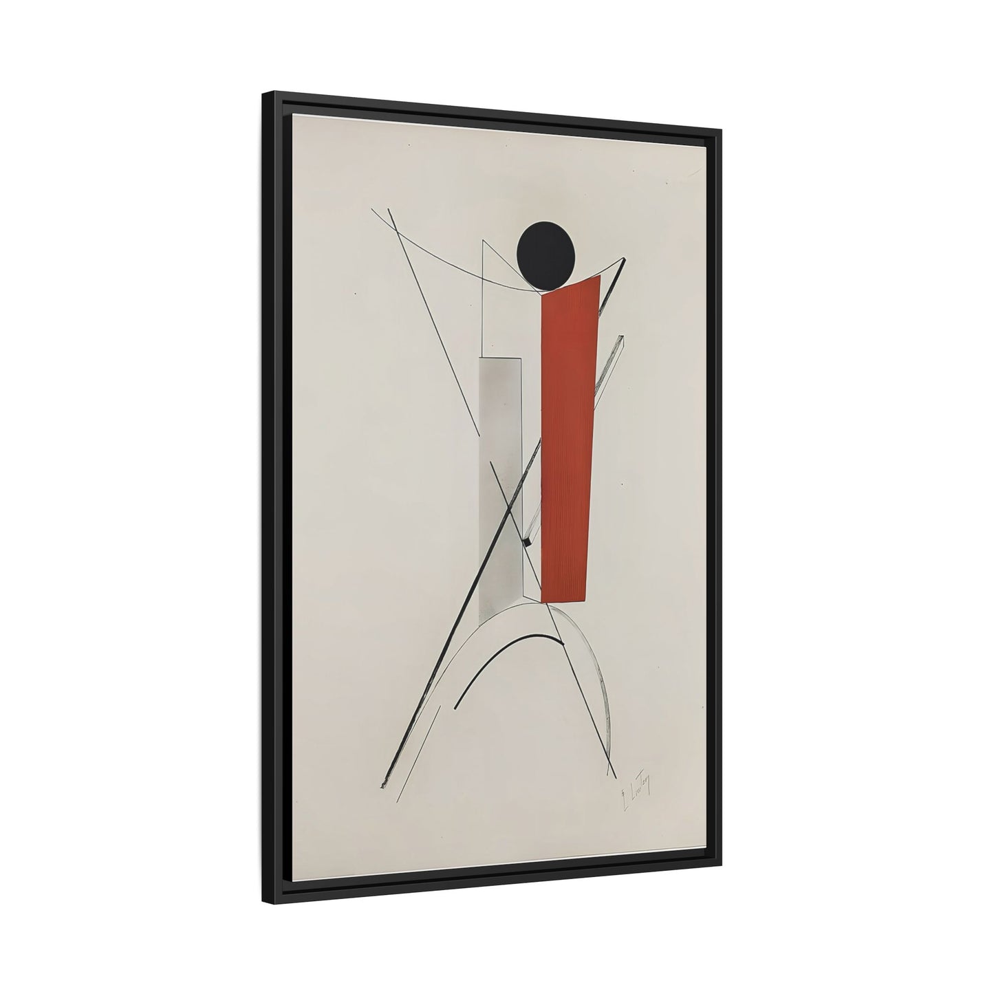 Kestnermappe Proun, Rob. Levnis and Chapman GmbH Hannover #3 (1923) by El Lissitzky / Toile encadrée sur caisse américaine