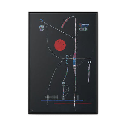 L' accent Rouge (1938) by Wassily Kandinsky / Toile encadrée sur caisse américaine