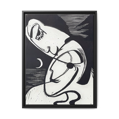 The Kiss (1930) by Ernst Ludwig Kirchner   / Toile encadrée sur caisse américaine
