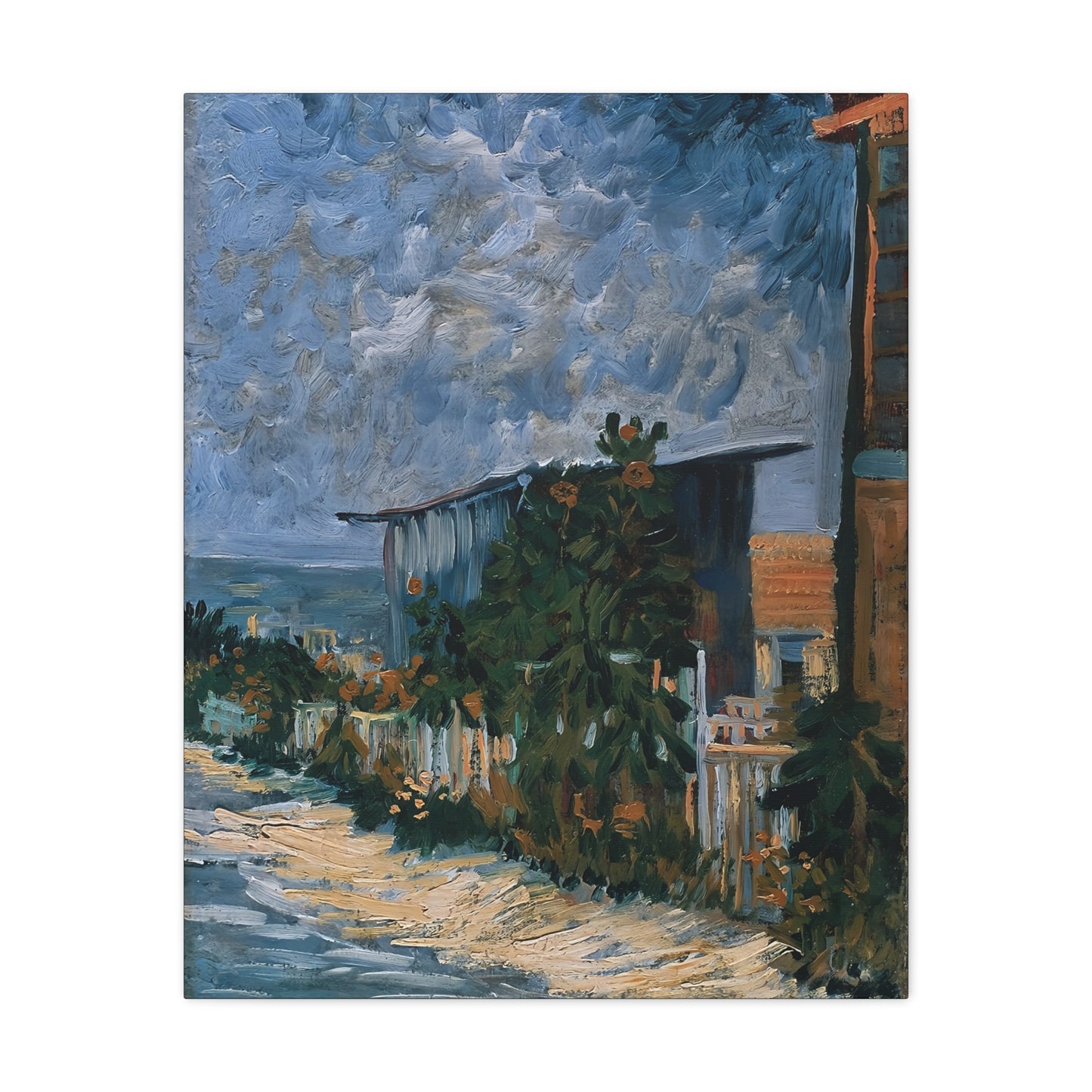 Shelter on Montmartre (1887) by Vincent van Gogh  / Reproduction Fine Art sur Toile / Epaisseur 3,2cm - 1'25 po
