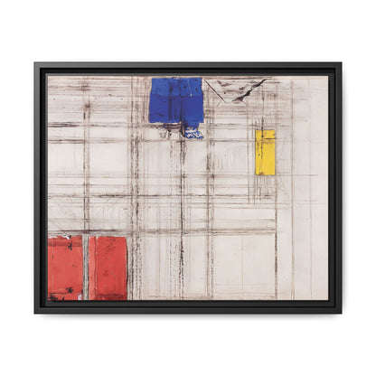 Study for a Composition (1940-1941) by Piet Mondrian  / Toile encadrée sur caisse américaine