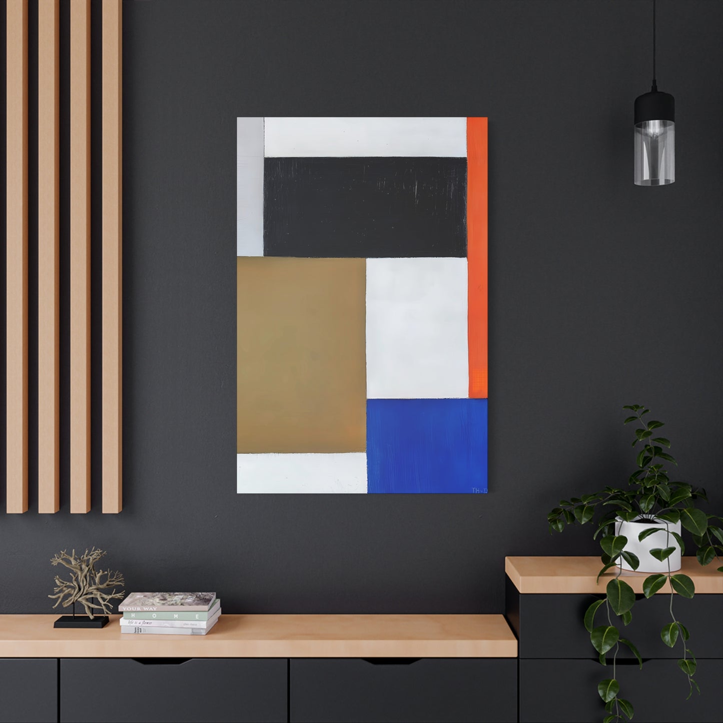 Composition (1923 - 1924) by Theo van Doesburg / Reproduction Fine Art sur Toile / Epaisseur 3,2cm - 1'25 po