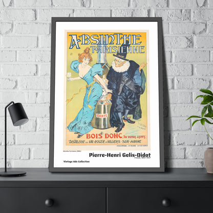 Absinthe Parisienne (1896) by Pierre-Henri Gelis-Didot / Affiche Encadrée Série Vintage Ads Collection