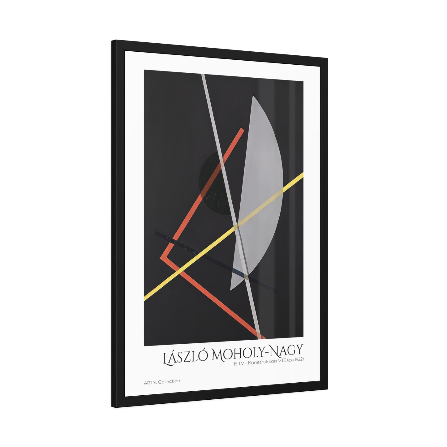 E IV - Konstruktion VII (ca 1922)  by László Moholy-Nagy  / Affiche Encadrée série ART's Collection