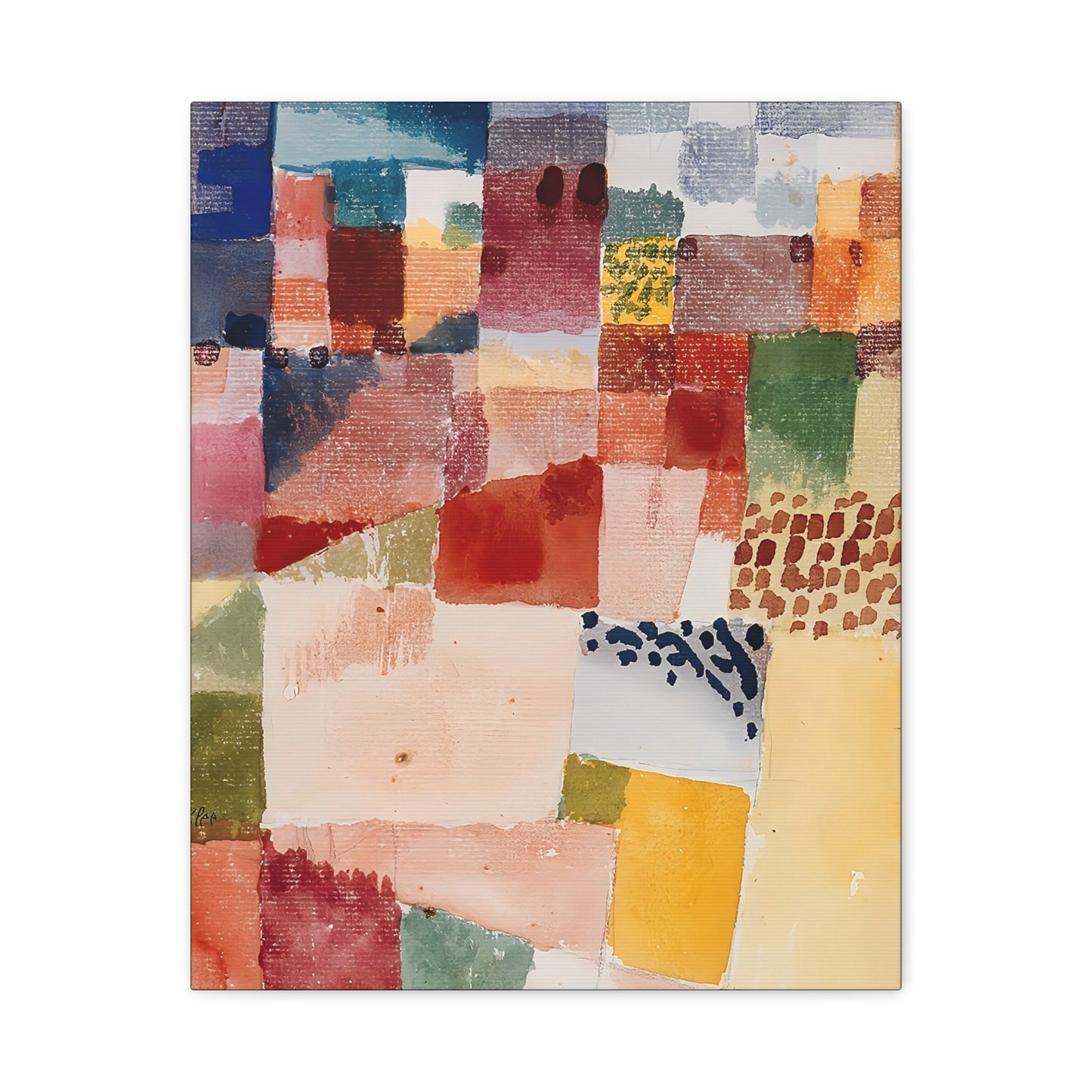 Motif from Hammamet (1914) by Paul Klee  / Reproduction Fine Art sur Toile / Epaisseur 3,2cm - 1'25 po
