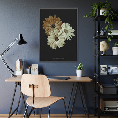 Collection Signature "FLORAL Numéro 3" sur Affiche Encadrée série ART's Collection