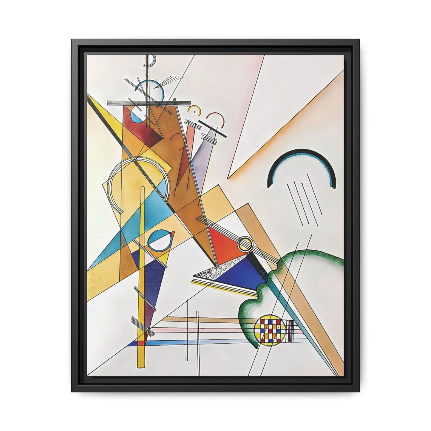 Wassily Kandinsky / Tissu (1923) / Toile encadrée sur caisse américaine
