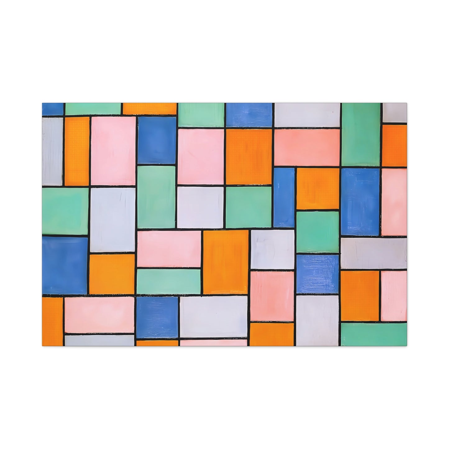 Composition in dissonances (1919) by Theo van Doesburg  / Reproduction Fine Art sur Toile / Epaisseur 3.2 cm - 1.25 inch