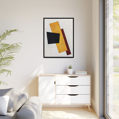 Composition (1917) by Lyubov Popova / Toile encadrée sur caisse américaine