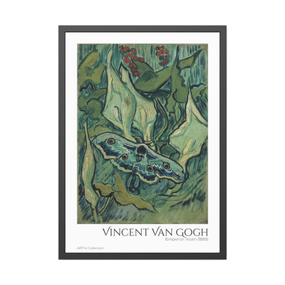 Emperor moth (1889) by Vincent Van Gogh / Affiche Encadrée série ART's Collection