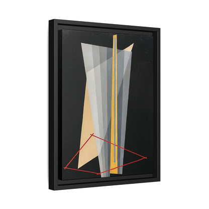 Construction (1922) by László Moholy-Nagy  / Toile encadrée sur caisse américaine