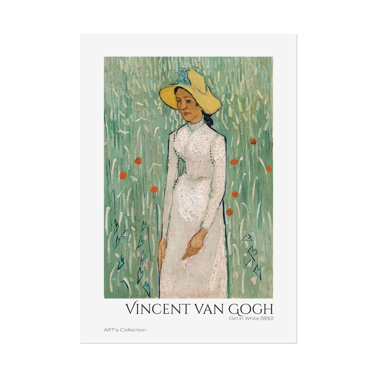 Girl in White (1890) by Vincent van Gogh / Affiche imprimée - Série ART's Collection