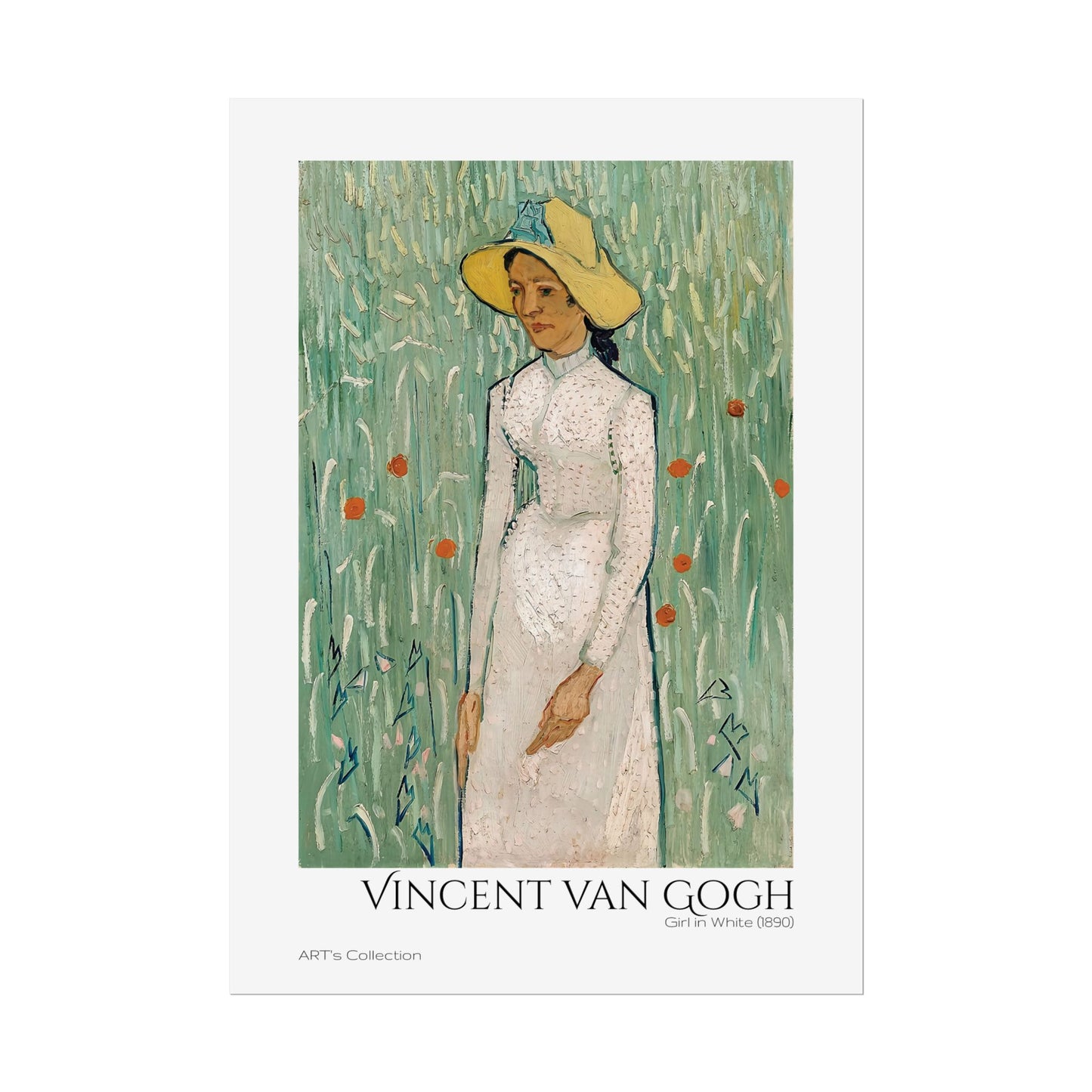 Girl in White (1890) by Vincent van Gogh / Affiche imprimée - Série ART's Collection