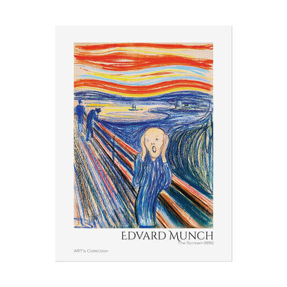 The Scream (1895) color version by Edvard Munch / Affiche imprimée - Série ART's Collection