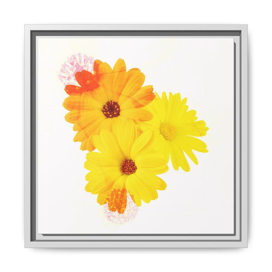Collection Signature "FLORAL Numéro 16" sur Toile encadrée avec caisse américaine