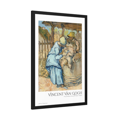 The Sheep-Shearer (After Millet) by Vincent Van Gogh / Affiche Encadrée série ART's Collection