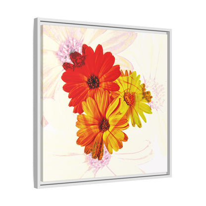 Collection Signature "FLORAL Numéro 19" sur Toile encadrée avec caisse américaine