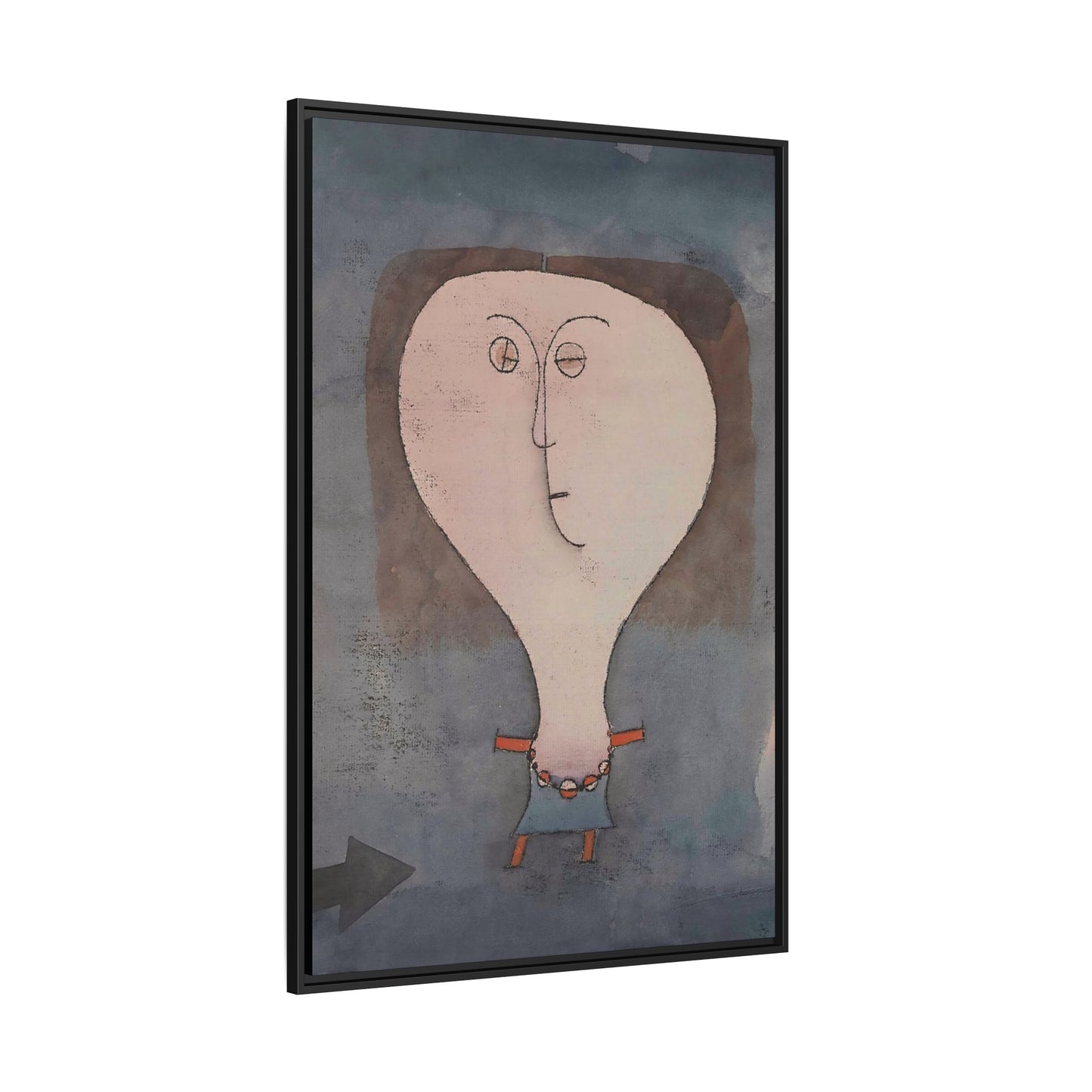 Fright of a Girl (1922) by Paul Klee / Toile encadrée sur caisse américaine